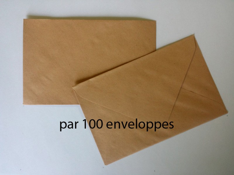 Enveloppes de vote 90x140 fabriquées en papier rose 100 % recyclé 80g